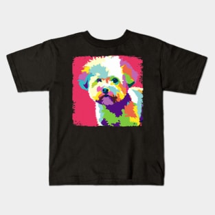 Bichon Frisé Pop Art - Dog Lover Gifts Kids T-Shirt